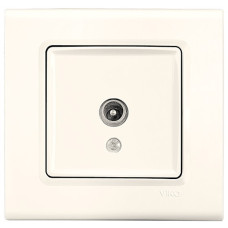 Розетка ТВ проходная VIKO Linnera крем 90401060