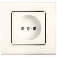 Розетка одинарная б/з VIKO Linnera крем 90401007