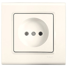 Розетка одинарная б/з VIKO Linnera крем 90401007