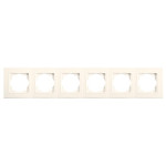 Рамка шестерная VIKO Linnera крем 90481006