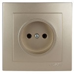 Розетка одинарная б/з NILSON Touran Золото 24151015