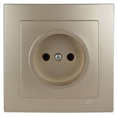 Розетка одинарная б/з NILSON Touran Золото 24151015