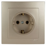 Розетка одинарная з/з NILSON Touran Золото 24151017