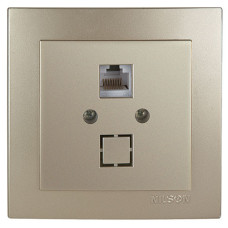 Розетка телефонная NILSON Touran Золото 24151040