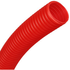 Труба гофрированная DKC усиленная d20 ПНД красная (100м) 11520