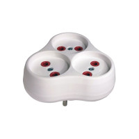 Тройник NEOMAX NX1015 без заземления белый