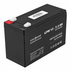 Аккумуляторная батарея свинцово-кислотная AGM LPM 12-7.2 AH LogicPower