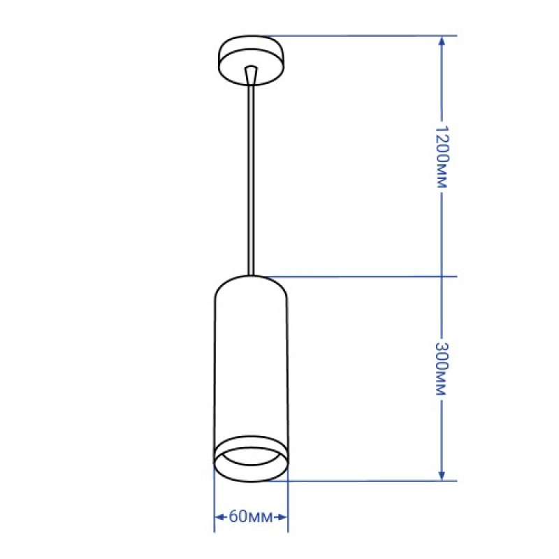 Подвесной светодиодный светильник FERON HL534 COB 10W белый 32584