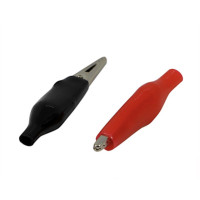 Зажим тестерный малый банан длина - 44 мм (9-0008) цена за 1шт