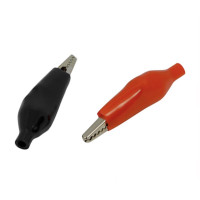 Зажим тестерный большой банан длина - 50 мм (9-0009) цена за 1шт