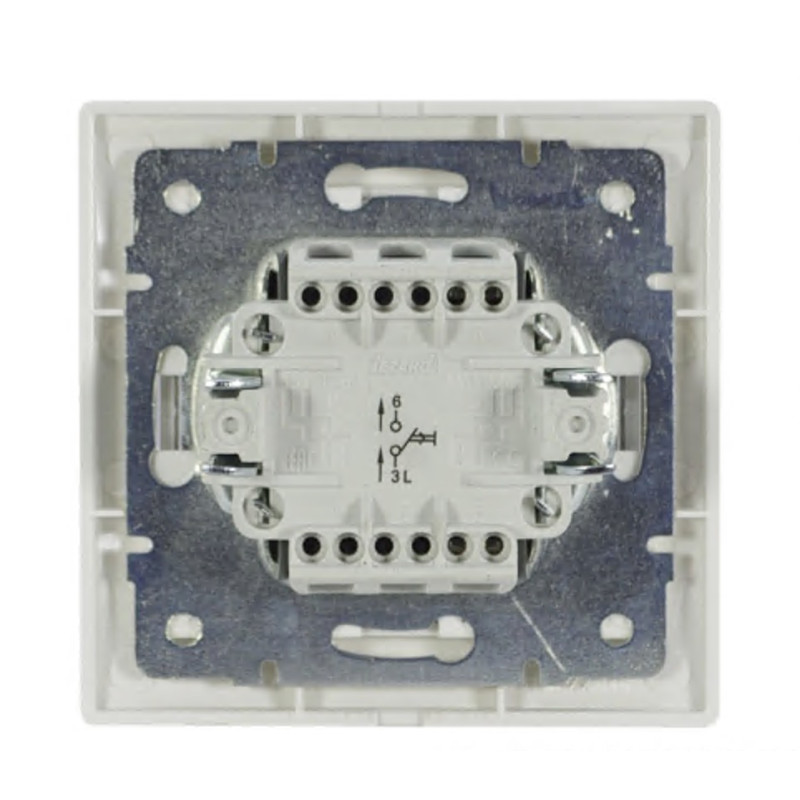 Кнопка звонка LEZARD Mira белая 701-0202-103