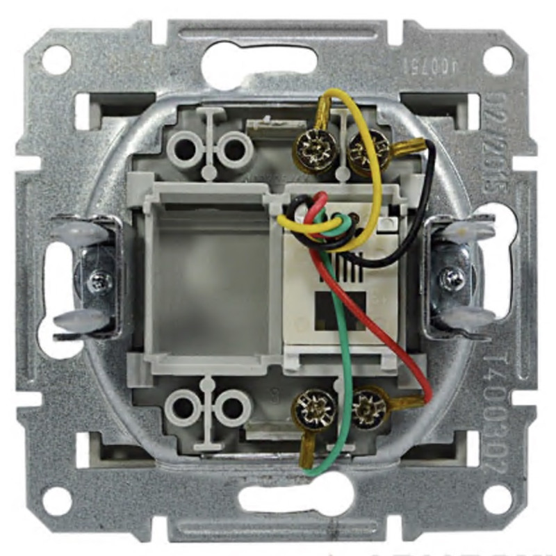 Розетка одинарная телефонная RJ-11 SCHNEIDER Asfora бронза EPH4100169