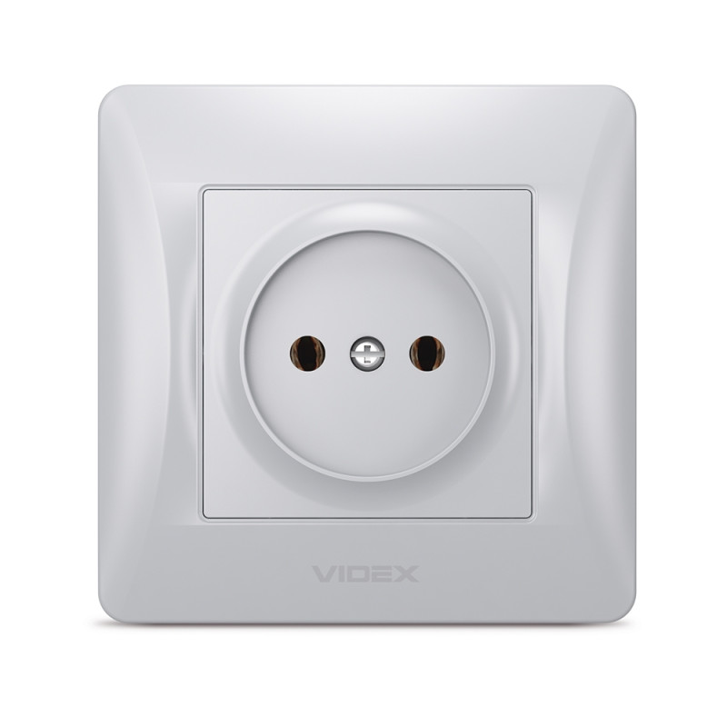 Розетка одинарна б/з VIDEX Binera срібний шовк (VF-BNSK1-SS)