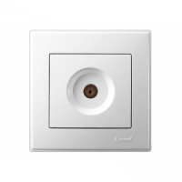 Розетка ТВ проходная LEZARD Lesya белая 705-0202-129