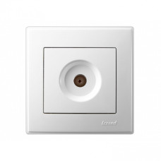 Розетка ТВ проходная LEZARD Lesya белая 705-0202-129