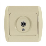 Розетка телевизионная EL-BI Zirve крем (501-000300-273)