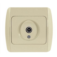Розетка телевізійна EL-BI Zirve крем Fixline (501-000300-273)