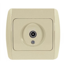 Розетка телевизионная EL-BI Zirve крем (501-000300-273)