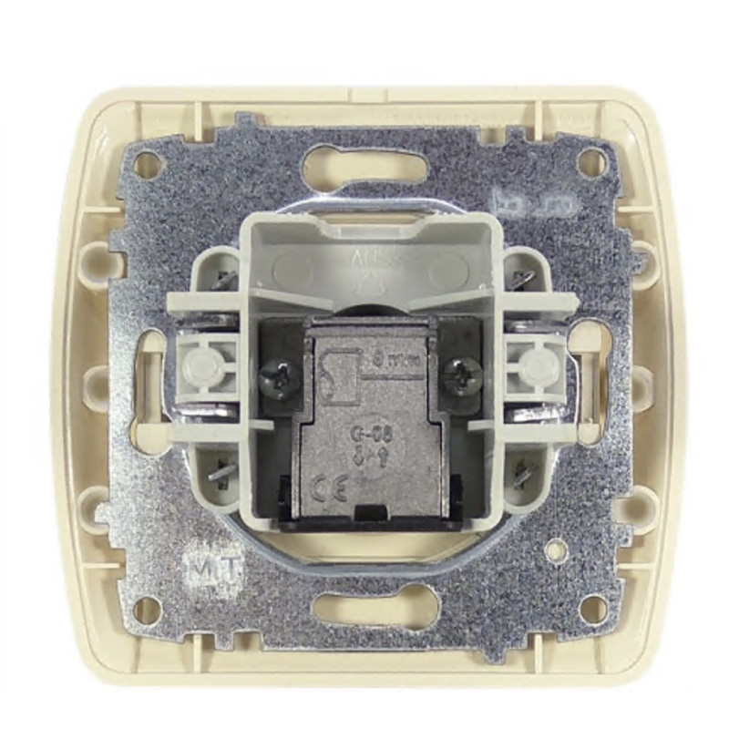 Розетка телевізійна EL-BI Zirve крем Fixline (501-000300-273)