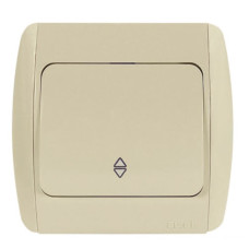 Выключатель проходной одноклавишный EL-BI Zirve крем (501-010301-209)