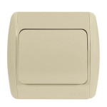 Выключатель одноклавишный EL-BI Zirve крем (501-010301-200)
