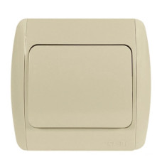 Выключатель одноклавишный EL-BI Zirve крем (501-010301-200)