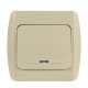 Выключатель одноклавишный с подсветкой EL-BI Zirve крем (501-010300-201)