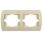 Рамка двойная горизонтальная EL-BI Zirve крем (501-000303-226)