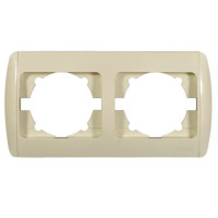 Рамка двойная горизонтальная EL-BI Zirve крем (501-000303-226)