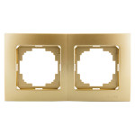 Рамка двойная NILSON Touran Золото 24150092