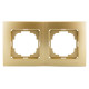 Рамка двойная NILSON Touran Золото 24150092