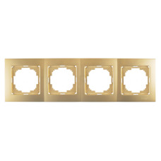 Рамка четверная NILSON Touran Золото 24150094