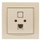 Розетка одинарная телефонная RJ-11 NILSON Thor крем 27111040