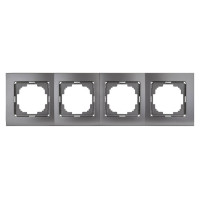 Рамка четверная NILSON Touran Антрацит 24160094