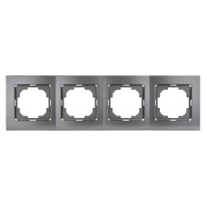 Рамка четверная NILSON Touran Антрацит 24160094