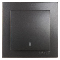 Вимикач одноклавішний прохідний NILSON Touran  Антрацит 24161007