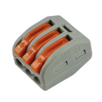 Клемма с нажимными рычагами WAGO на 3 провода 3х2,5мм 222-413