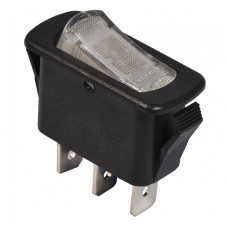 Перемикач АСКО-УКРЕМ KCD3-101N-12 WH/B 1-клавішний білий з підсвіткою A0140040039