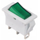 Переключатель АСКО-УКРЕМ KCD3-101N-13 GR/WH 1-клавишный зеленый с подсветкой A0140040041