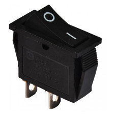Переключатель АСКО-УКРЕМ KCD3-111 B/B 1-клавишный черный без фиксации A0140040026