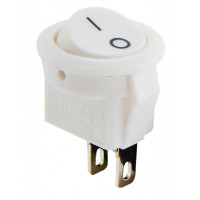 Переключатель АСКО-УКРЕМ KCD5-2-101 WH/WH 1-клавишный миниатюрный белый A0140040131