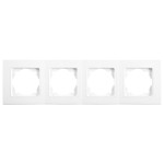 Рамка четверная VIKO Linnera белая 90480004