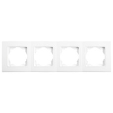 Рамка четверная VIKO Linnera белая 90480004