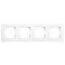 Рамка четверная VIKO Linnera белая 90480004