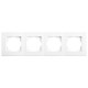 Рамка четверная VIKO Linnera белая 90480004