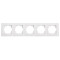 Рамка пятерная VIKO Linnera белая 90480005