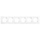 Рамка шестерная VIKO Linnera белая 90480006