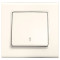 Выключатель одноклавишный проходной VIKO Linnera крем 90401004