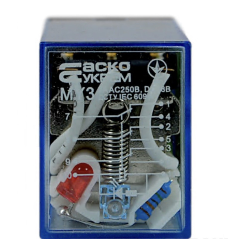 Реле електромагнітне малогабаритне АСКО-УКРЕМ MY-3 (AC220)