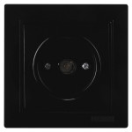 Розетка концевая телевизионная NILSON Touran черная 24221029